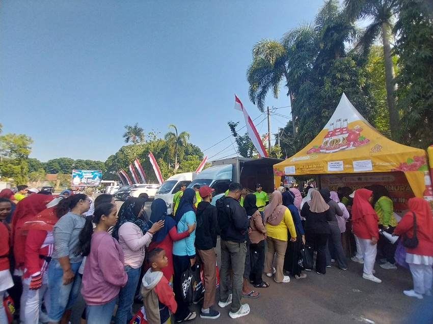 Gerakan Pangan Murah Dinas Pangan Kabupaten Grobogan Semarakkan HUT ke-81 Kemerdekaan RI